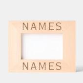 Personalized With 2 Last Name or Nickname on Them レーザー彫刻フレーム (正面)