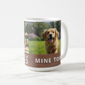 Personalized with 2 Photos and Text コーヒーマグカップ (正面右)