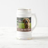 Personalized with 2 Photos and Text ビールジョッキ (正面右)