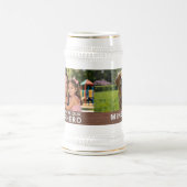 Personalized with 2 Photos and Text ビールジョッキ (中央)
