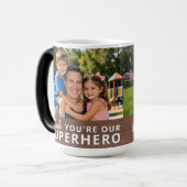 Personalized with 2 Photos and Text モーフィングマグカップ (正面左)