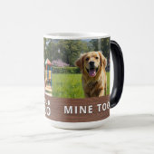 Personalized with 2 Photos and Text モーフィングマグカップ (正面右)