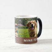 Personalized with 2 Photos and Text モーフィングマグカップ (正面右)