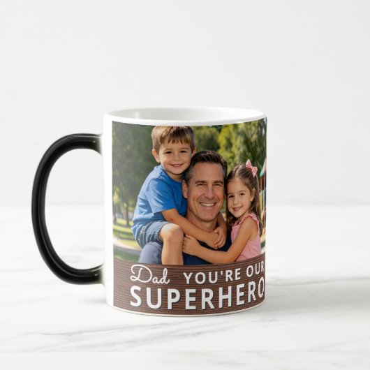 Personalized with 2 Photos and Text モーフィングマグカップ (左)