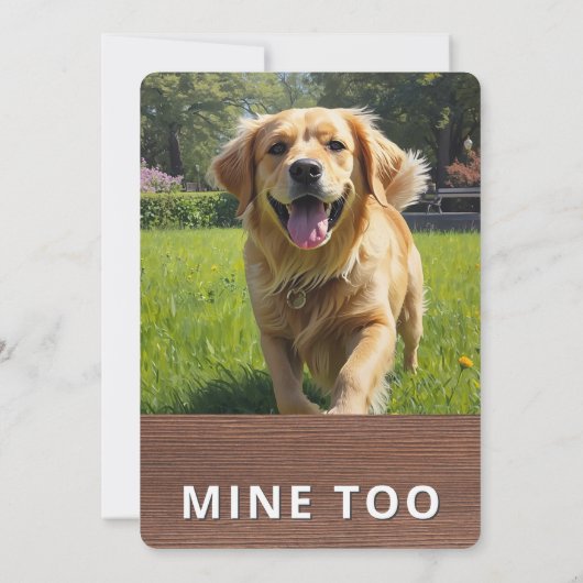 Personalized with 2 Photos and Text 招待状 (裏面)