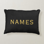 Personalized With Last Name or Nickname on Them アクセントクッション (裏面)