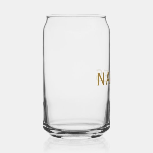 Personalized With Last Name or Nickname on Them ガラス缶 (右)