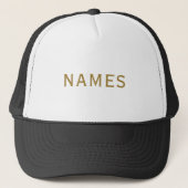 Personalized With Last Name or Nickname on Them キャップ (正面)