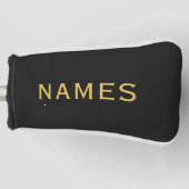 Personalized With Last Name or Nickname on Them ゴルフヘッドカバー (正面)