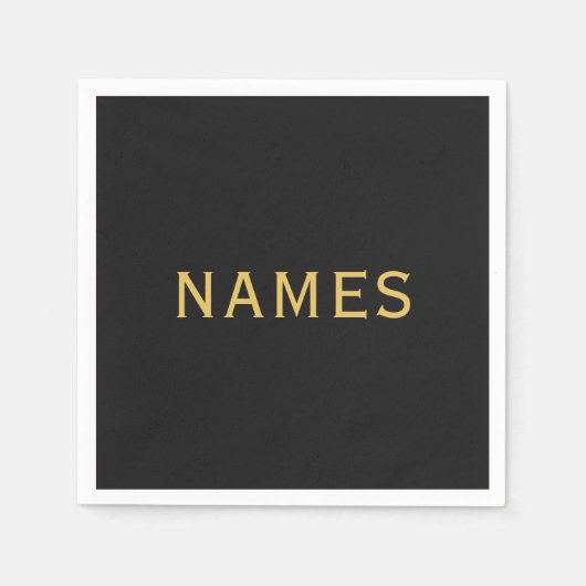 Personalized With Last Name or Nickname on Them スタンダードカクテルナプキン (正面)