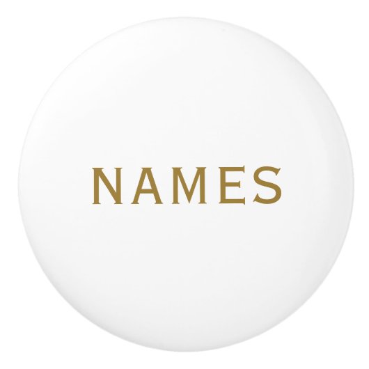 Personalized With Last Name or Nickname on Them セラミックノブ (正面)