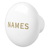 Personalized With Last Name or Nickname on Them セラミックノブ (右)