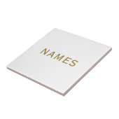 Personalized With Last Name or Nickname on Them タイル (側面)