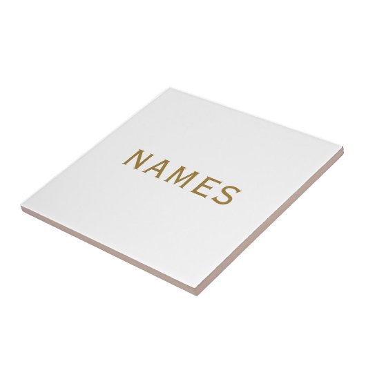 Personalized With Last Name or Nickname on Them タイル (側面)