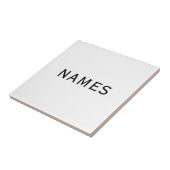 Personalized With Last Name or Nickname on Them タイル (側面)