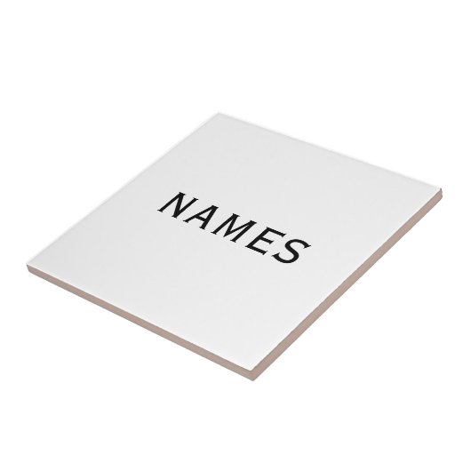 Personalized With Last Name or Nickname on Them タイル (側面)