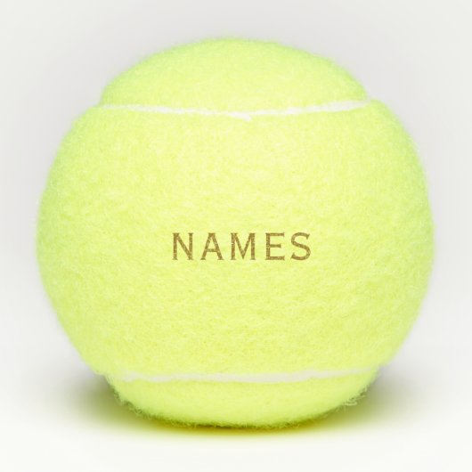 Personalized With Last Name or Nickname on Them テニスボール (正面)