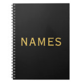 Personalized With Last Name or Nickname on Them ノートブック (正面)