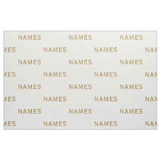 Personalized With Last Name or Nickname on Them ファブリック