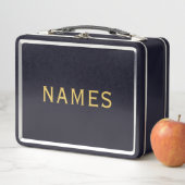 Personalized With Last Name or Nickname on Them メタルランチボックス (インサイチュ)