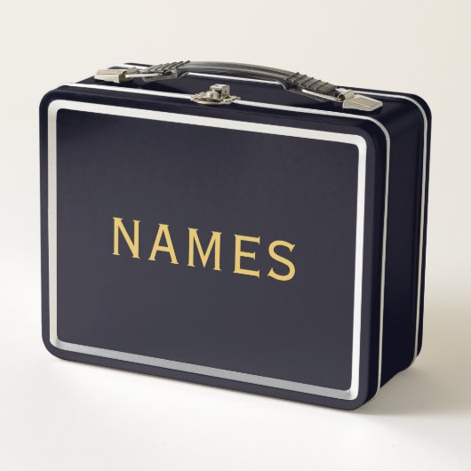 Personalized With Last Name or Nickname on Them メタルランチボックス (正面)