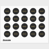 Personalized With Last Name or Nickname on Them ラウンドシール (シート)