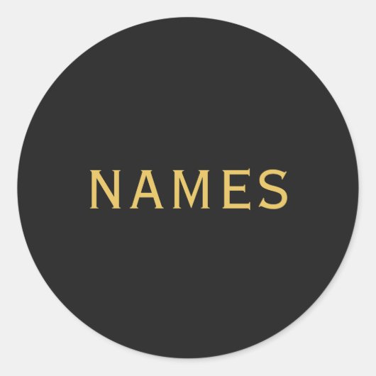 Personalized With Last Name or Nickname on Them ラウンドシール (正面)