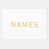 Personalized With Last Name or Nickname on Them ラッピングペーパーシート (正面)