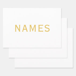 Personalized With Last Name or Nickname on Them ラッピングペーパーシート