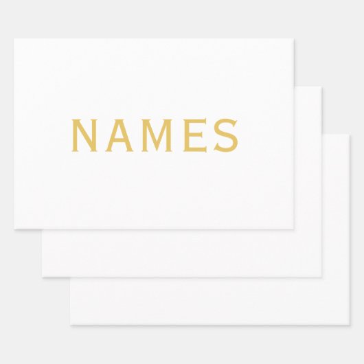 Personalized With Last Name or Nickname on Them ラッピングペーパーシート (セット)