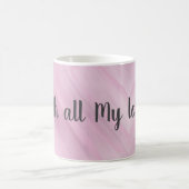 Personalized With My Love Cute Heart Mug  コーヒーマグカップ (中央)