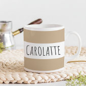 Personalized With Name Custom Latte コーヒーマグカップ