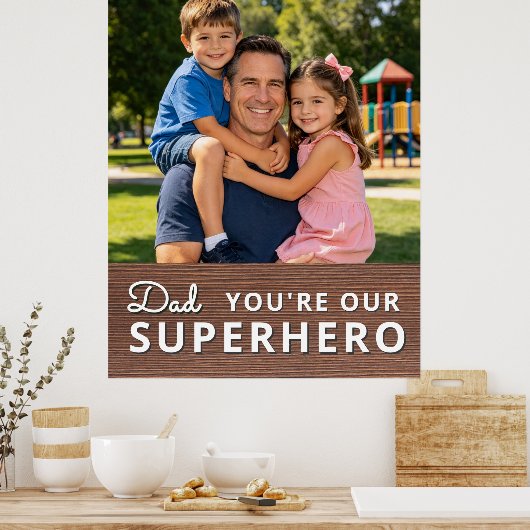 Personalized with photo and text ポスター (キッチン)