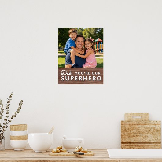 Personalized with photo and text ポスター (キッチン)