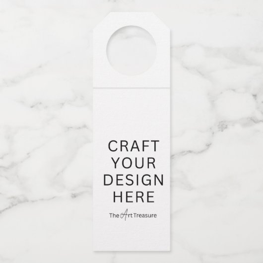 Personalized with Your Design, Logo, Message ボトルネックタグ (正面)