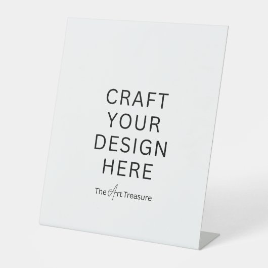 Personalized with Your Design, Logo, Message 台座サイン (正面)