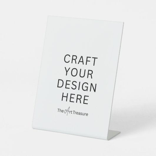 Personalized with Your Design, Logo, Message 台座サイン (正面)