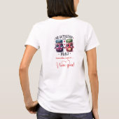 Personalized Women T-Shirt Funny Food Love Quotes Tシャツ (裏面)