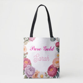 Personalized Women's Day Tote Bag Custom Name トートバッグ