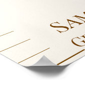 Personalized Woodland Bunny Growth Chart ポスター (角)