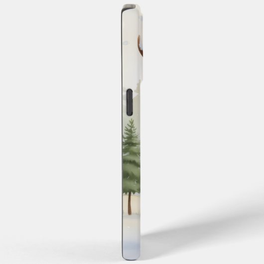 Personalized Woodland Winter, Farmhouse Xmas, Case-Mate iPhoneケース (裏面 / 右)