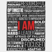 Personalized Word Cloud Sherpa Fleece Blanket フリースブランケット (正面)