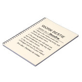 Personalized Work Bestie Definition ノートブック (左側)
