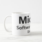 Personalized Work Mug – Custom Name & Job Title Gi コーヒーマグカップ (左)
