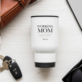Personalized Working Mom – Custom Boss Mom Gift トラベルマグ