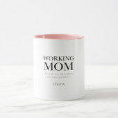 Personalized Working Mom – Custom Boss Mom Gift マグカップ (中央)