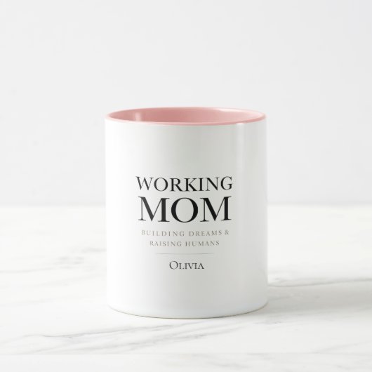 Personalized Working Mom – Custom Boss Mom Gift マグカップ (中央)