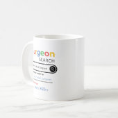 Personalized World’s Best Surgeon Search Result コーヒーマグカップ (正面左)