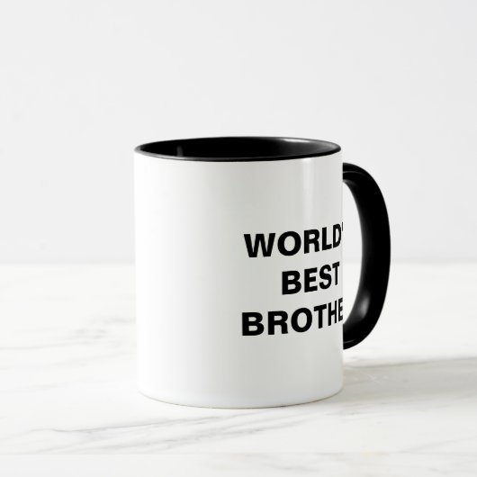 Personalized World's Best Brother マグカップ (正面右)