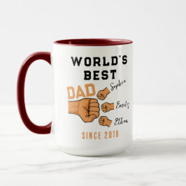 Personalized WORLD'S BEST Dad | Father’s Day マグカップ